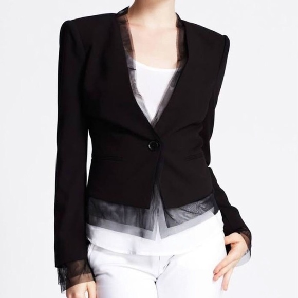 Bcbg Maxazria Carmella Black Blazer 